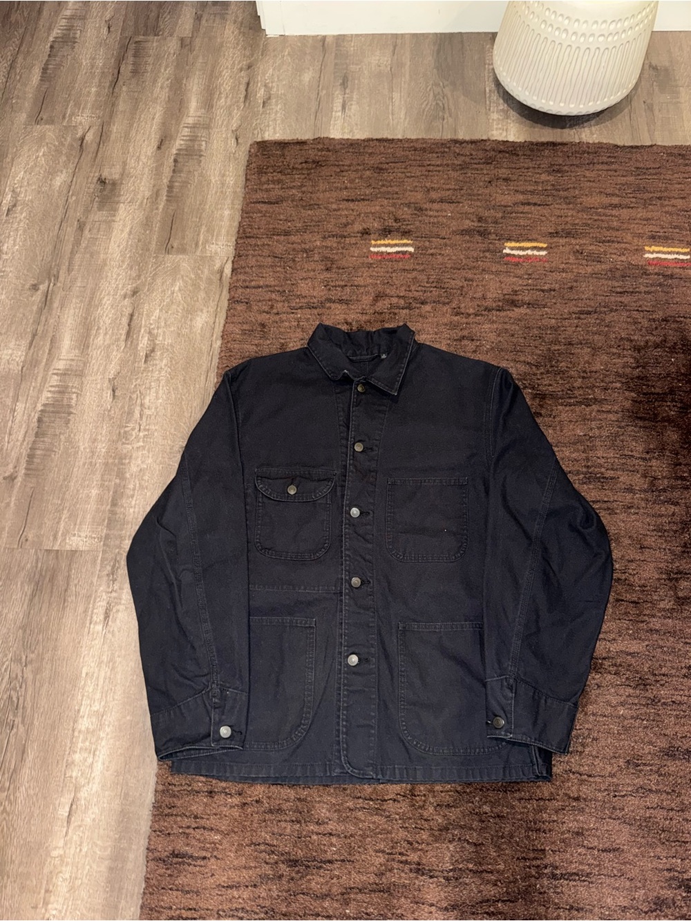 Men's Uniqlo Black Casual Jacket - Classic Utility Style